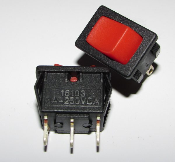CHAVE REVERSORA TECLA MINI PULS-DOIS LADOS VERMELHA MARGIRIUS