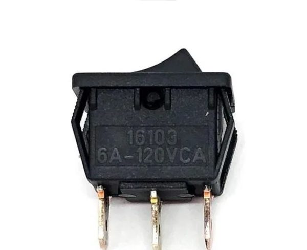 CHAVE REVERSORA TECLA MINI PULS-UM LADO PRETA MARGIRIUS