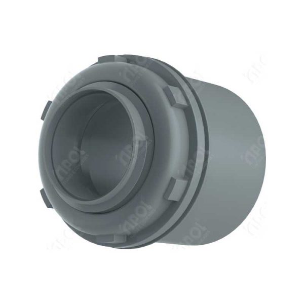 BOX RETO CINZA PVC 3/4