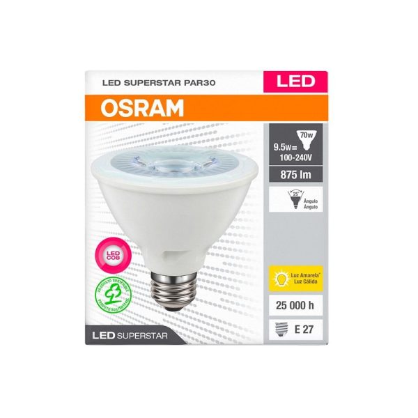 LAMPADA LED PAR-30  9,5W 2700K OSRAM