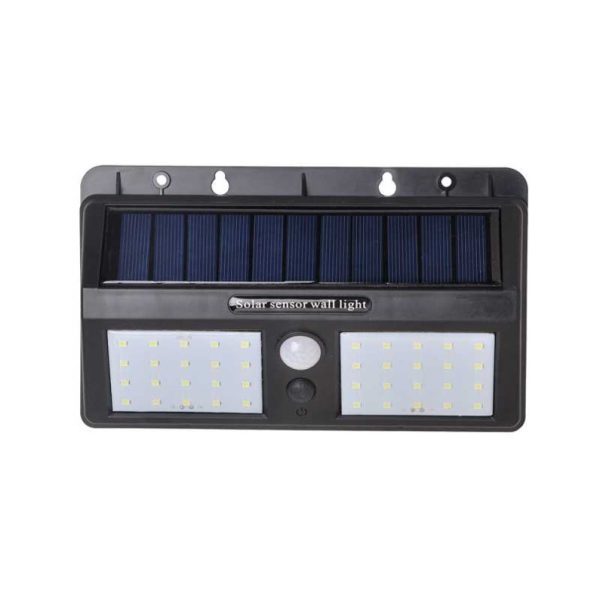 LUMINARIA LED SOLAR 8W DUPLA 106LM 6500K COM SENSOR