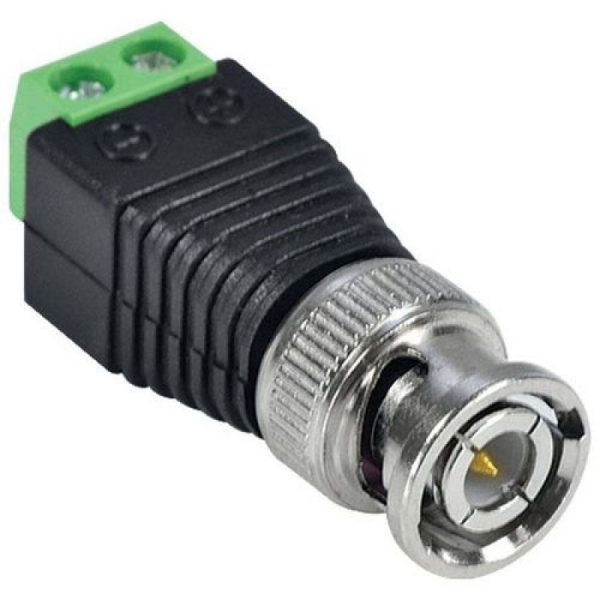 CONECTOR BNC MACHO + BORNE PARAFUSAR