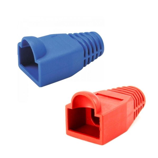 CAPA PARA RJ-45 AZUL-VERMELHO