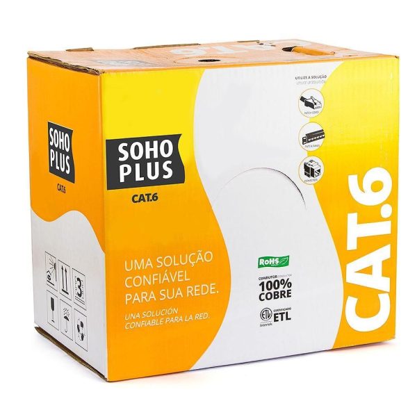 CABO CAT-6 AZUL FURUKAWA SOHO-PLUS CAIXA 305M