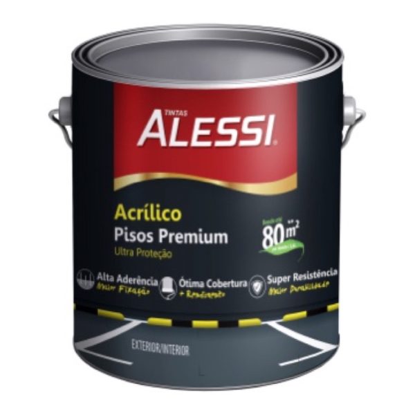 TINTA 900ML PISO AMARELO ALESSI PREMIUM INTERIOR EXTERIOR