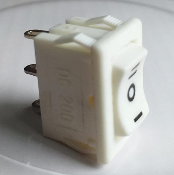 CHAVE REVERSORA TECLA MINI L-D-L DC-200 BRANCA *C*