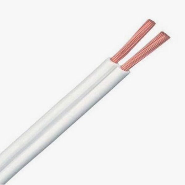 FIO PARALELO BRANCO 2 X 0,50MM ROLO 20 AWG
