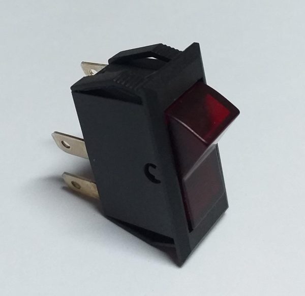 CHAVE TECLA PEQUENA 6A VERMELHO + NEON MARGIRIUS 15123