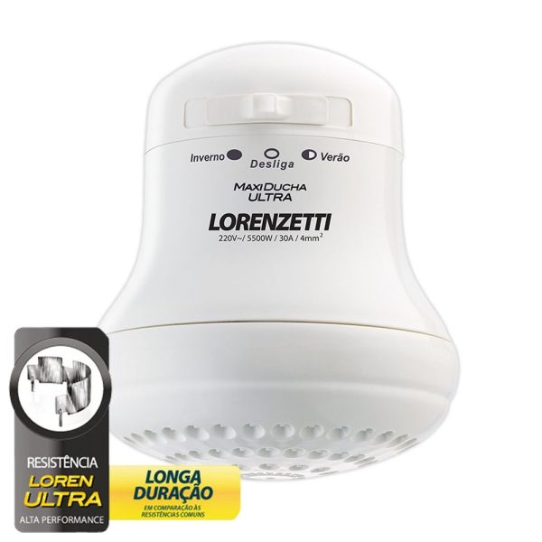 DUCHA LORENZETTI MULTITEMPERATURA MAXI DUCHA 127V 5.500W