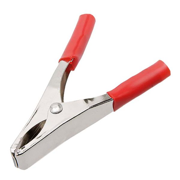 GARRA JACARE PARA BATERIA 10A PEQUENA VERMELHA