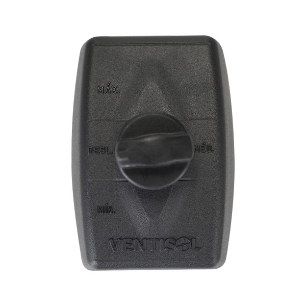 CONTROLE VENTILADOR SOBREPOR 2 FIOS PRETO- VENTISOL