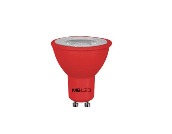 LAMPADA LED DICROICA COLOR VERMELHA 6W BIV
