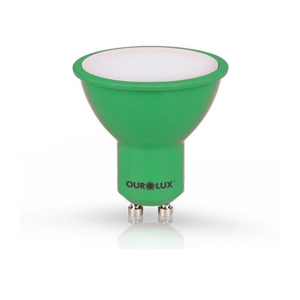 LAMPADA LED DICROICA COLOR VERDE 4W BIV