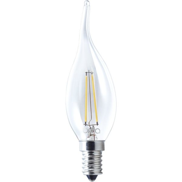 LAMPADA LED VELA E14 4W 1800K FILAMENTO CHAMA TRANS. *C*