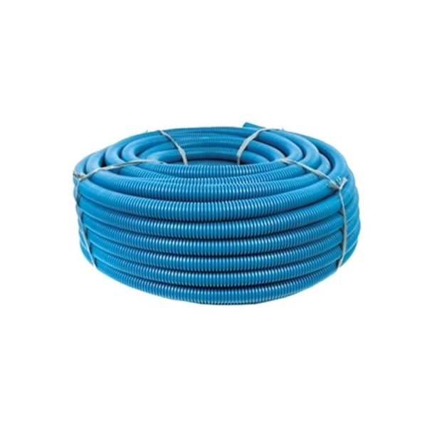 MANGUEIRA CORRUGADA AZUL REFORCADA  1/2  50M PEAD
