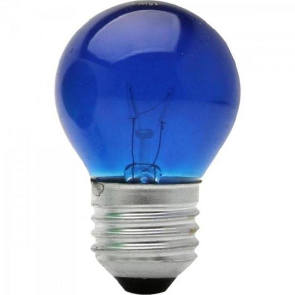 LAMPADA BOLINHA AZUL 220V 15W *C*