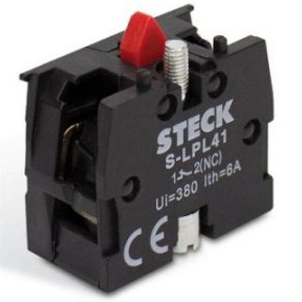 BLOCO CONTATO NF P/ BOTOEIRA CKW  VERMELHA