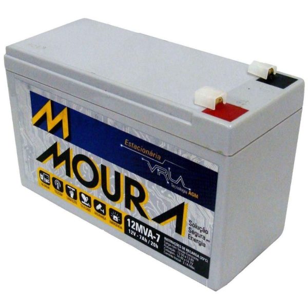 BATERIA SELADA 12V 7A  PARA NOBREAK - MOURA
